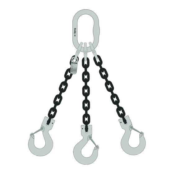 Grade 100 Triple Leg Chain Slings