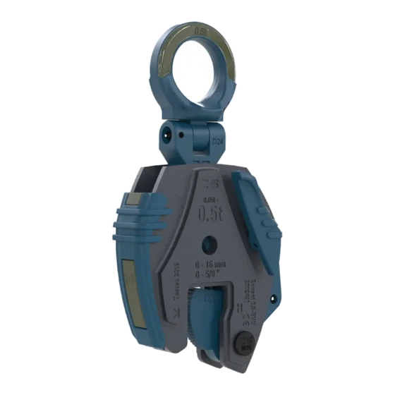 EXOSET Universal Vertical Safety Lifting Clamps