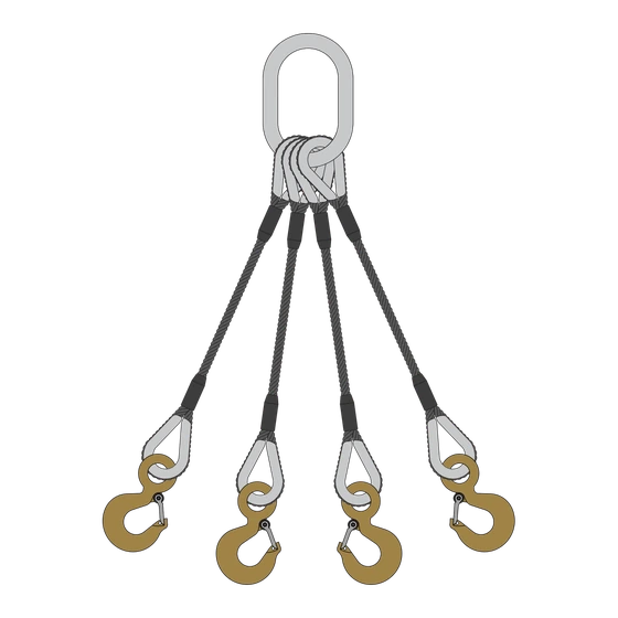 Four Leg Wire Rope Bridle Slings