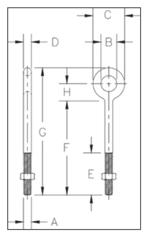 G-291 Regular Nut Eye Bolts